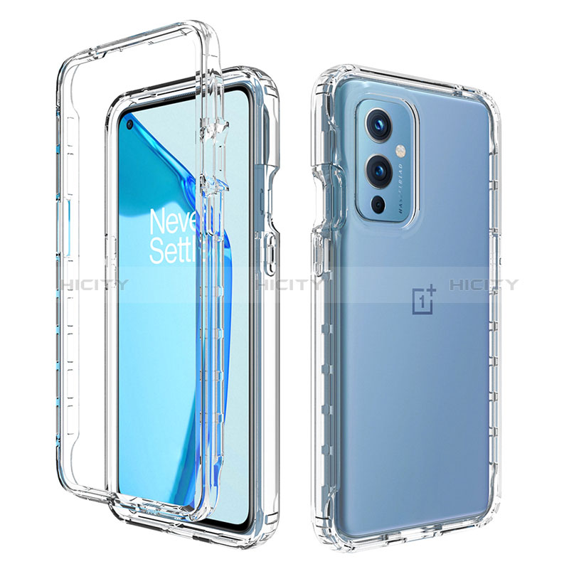 Custodia Silicone Trasparente Ultra Sottile Morbida Cover Fronte e Retro 360 Gradi Sfumato per OnePlus 9 5G