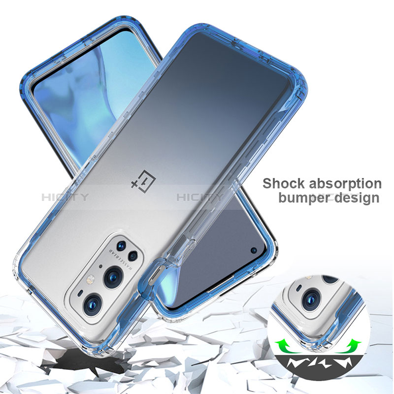 Custodia Silicone Trasparente Ultra Sottile Morbida Cover Fronte e Retro 360 Gradi Sfumato per OnePlus 9 Pro 5G