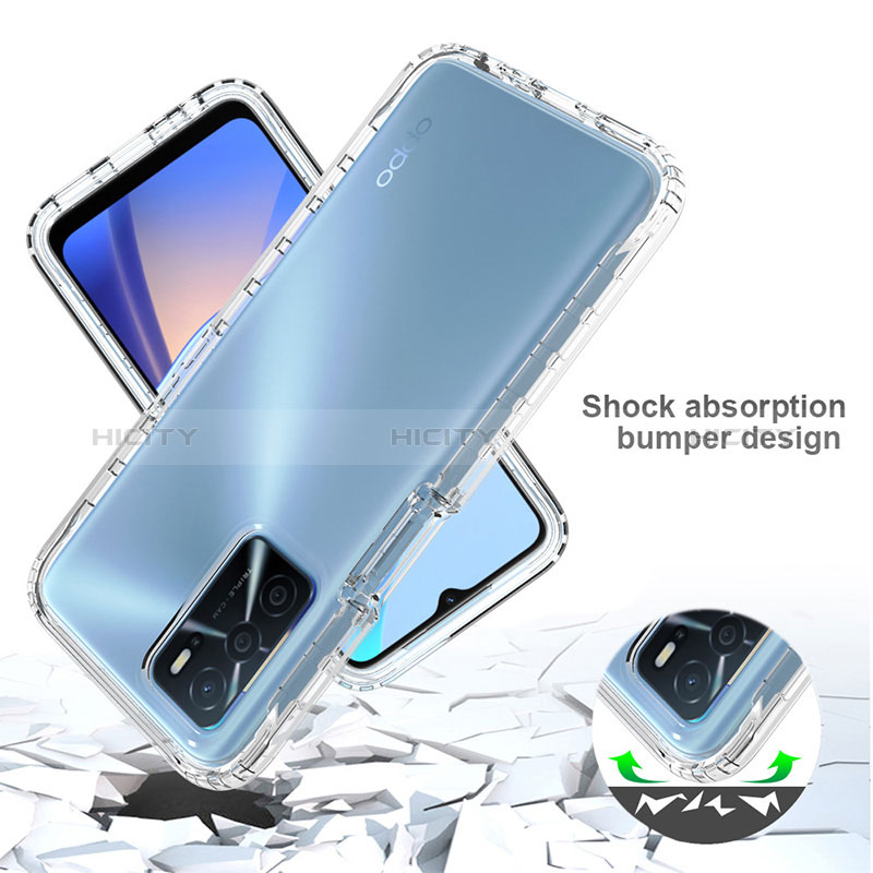 Custodia Silicone Trasparente Ultra Sottile Morbida Cover Fronte e Retro 360 Gradi Sfumato per Oppo A16