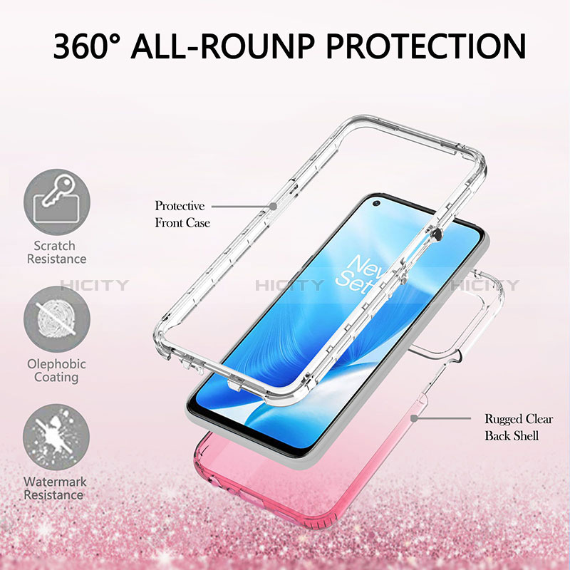 Custodia Silicone Trasparente Ultra Sottile Morbida Cover Fronte e Retro 360 Gradi Sfumato per Oppo A54 5G