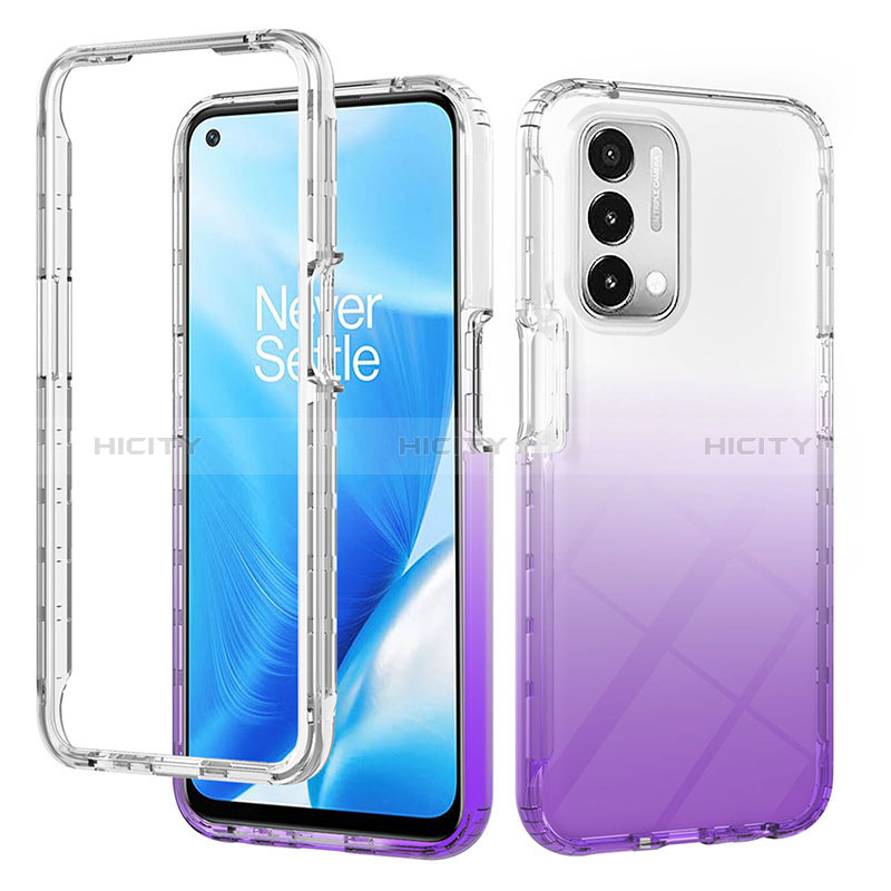 Custodia Silicone Trasparente Ultra Sottile Morbida Cover Fronte e Retro 360 Gradi Sfumato per Oppo A74 5G