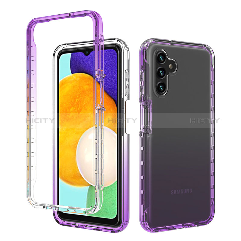 Custodia Silicone Trasparente Ultra Sottile Morbida Cover Fronte e Retro 360 Gradi Sfumato per Samsung Galaxy A04s