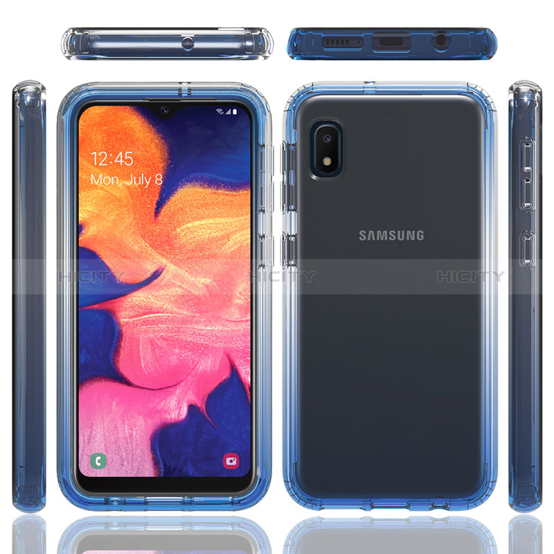 Custodia Silicone Trasparente Ultra Sottile Morbida Cover Fronte e Retro 360 Gradi Sfumato per Samsung Galaxy A10e