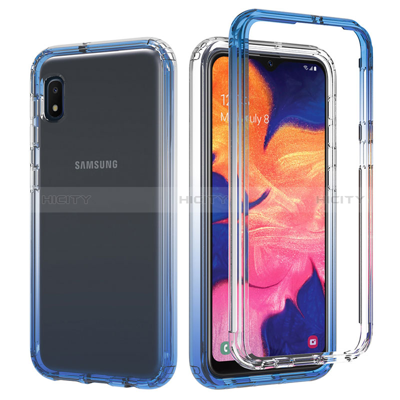 Custodia Silicone Trasparente Ultra Sottile Morbida Cover Fronte e Retro 360 Gradi Sfumato per Samsung Galaxy A10e