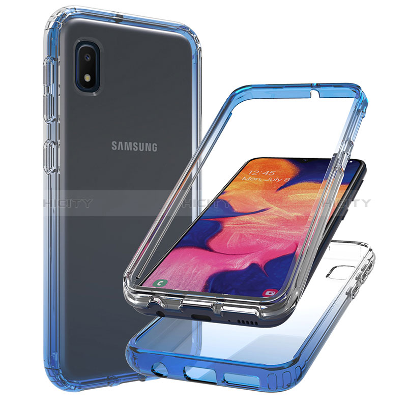 Custodia Silicone Trasparente Ultra Sottile Morbida Cover Fronte e Retro 360 Gradi Sfumato per Samsung Galaxy A10e