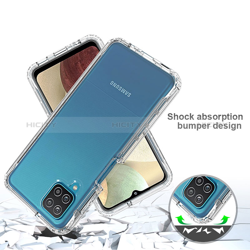 Custodia Silicone Trasparente Ultra Sottile Morbida Cover Fronte e Retro 360 Gradi Sfumato per Samsung Galaxy A12