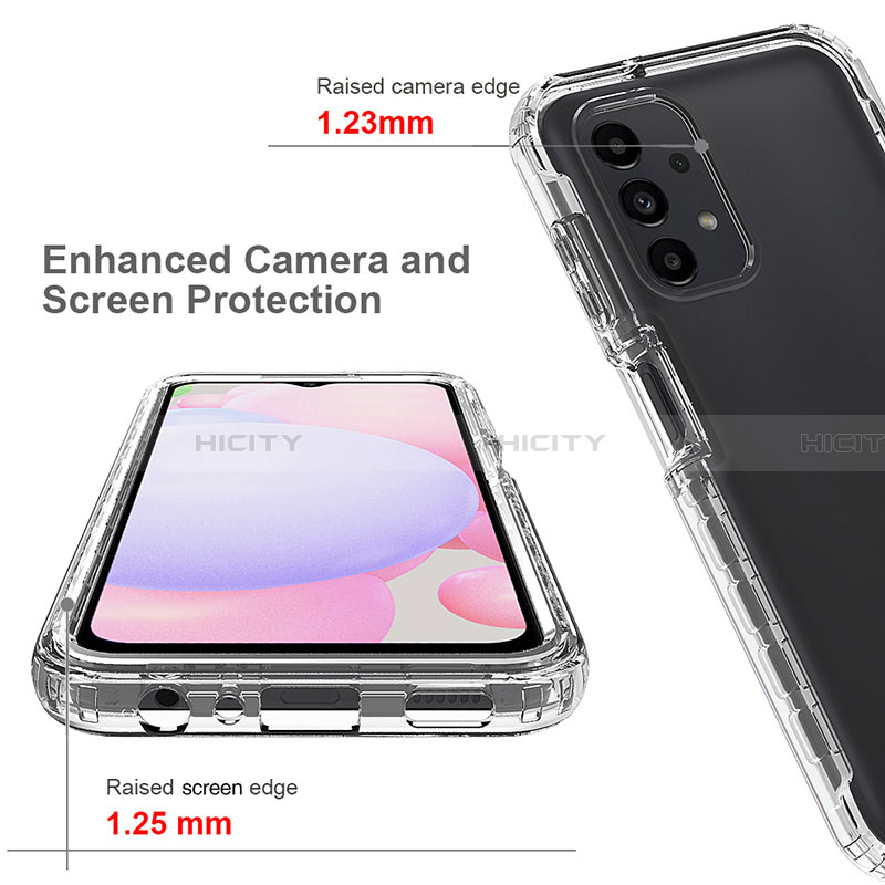 Custodia Silicone Trasparente Ultra Sottile Morbida Cover Fronte e Retro 360 Gradi Sfumato per Samsung Galaxy A13 4G