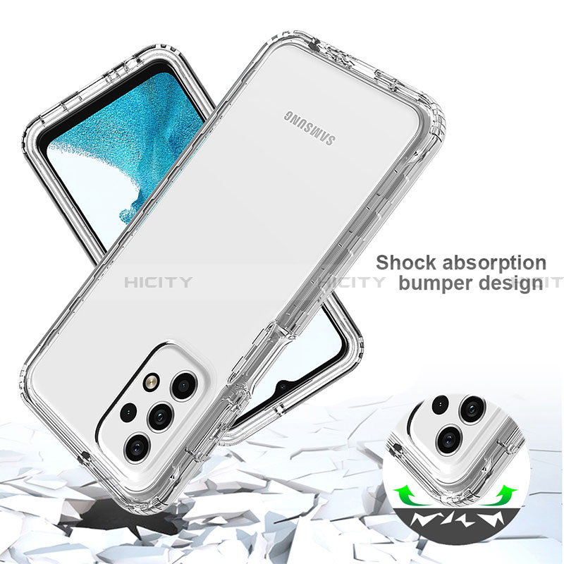 Custodia Silicone Trasparente Ultra Sottile Morbida Cover Fronte e Retro 360 Gradi Sfumato per Samsung Galaxy A23 4G