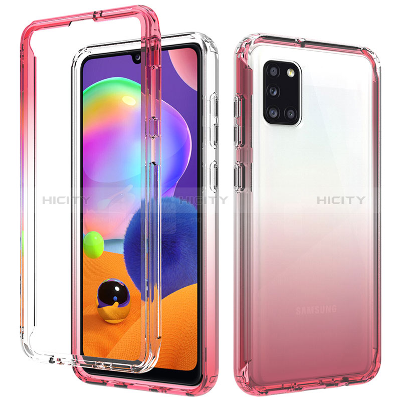 Custodia Silicone Trasparente Ultra Sottile Morbida Cover Fronte e Retro 360 Gradi Sfumato per Samsung Galaxy A31