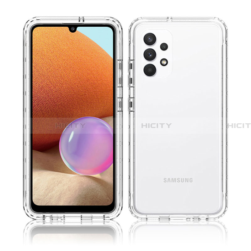 Custodia Silicone Trasparente Ultra Sottile Morbida Cover Fronte e Retro 360 Gradi Sfumato per Samsung Galaxy A32 4G