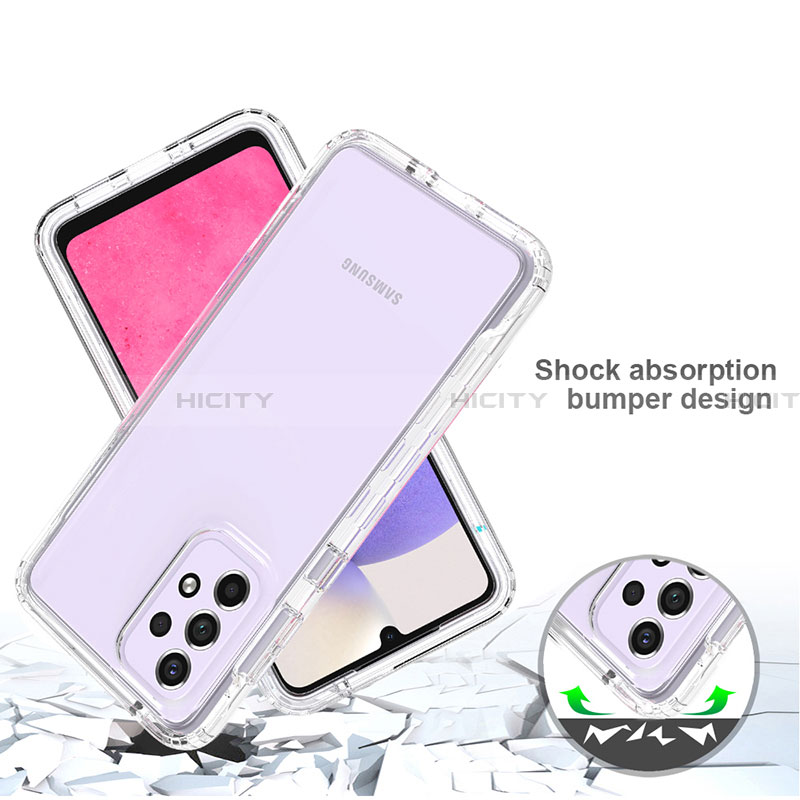 Custodia Silicone Trasparente Ultra Sottile Morbida Cover Fronte e Retro 360 Gradi Sfumato per Samsung Galaxy A33 5G