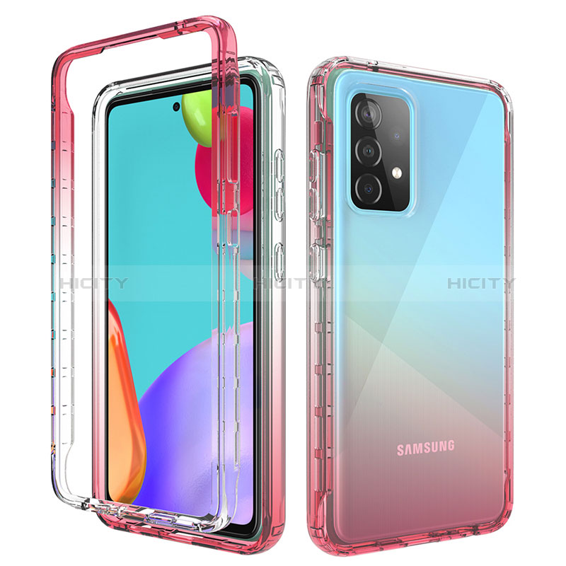 Custodia Silicone Trasparente Ultra Sottile Morbida Cover Fronte e Retro 360 Gradi Sfumato per Samsung Galaxy A52s 5G