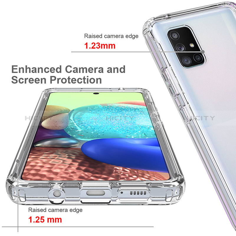 Custodia Silicone Trasparente Ultra Sottile Morbida Cover Fronte e Retro 360 Gradi Sfumato per Samsung Galaxy A71 5G