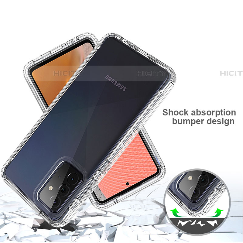 Custodia Silicone Trasparente Ultra Sottile Morbida Cover Fronte e Retro 360 Gradi Sfumato per Samsung Galaxy A72 4G