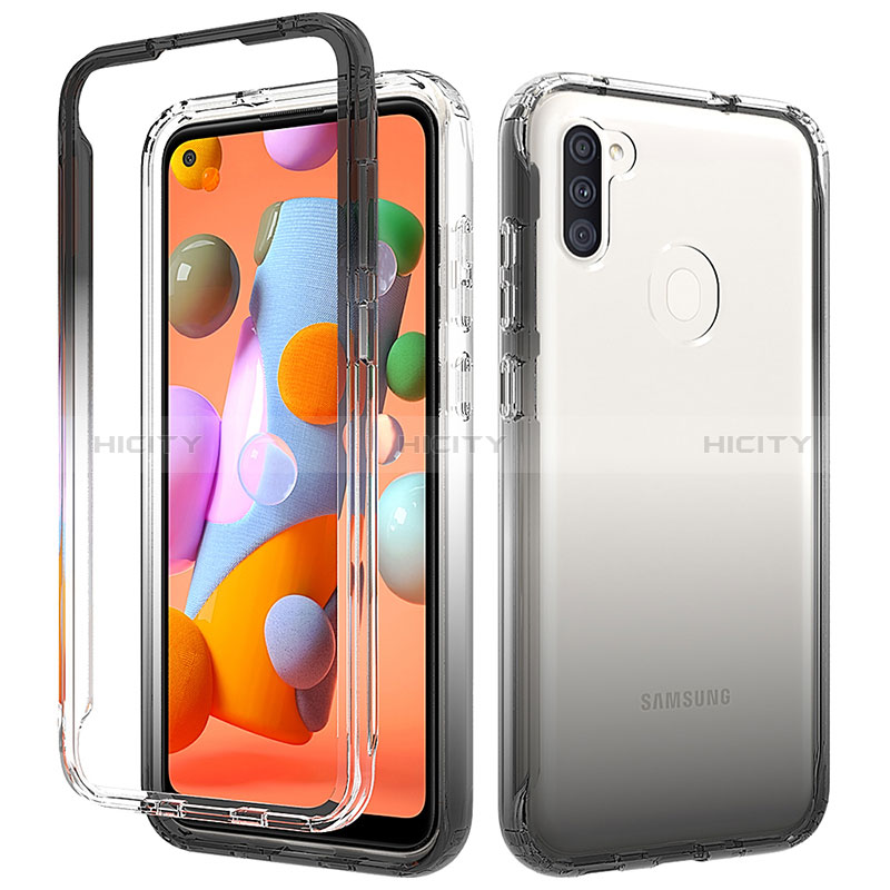 Custodia Silicone Trasparente Ultra Sottile Morbida Cover Fronte e Retro 360 Gradi Sfumato per Samsung Galaxy M11