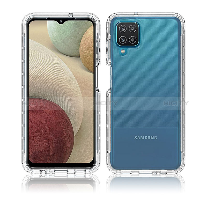 Custodia Silicone Trasparente Ultra Sottile Morbida Cover Fronte e Retro 360 Gradi Sfumato per Samsung Galaxy M12