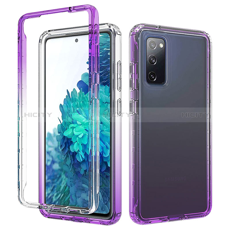 Custodia Silicone Trasparente Ultra Sottile Morbida Cover Fronte e Retro 360 Gradi Sfumato per Samsung Galaxy S20 Lite 5G