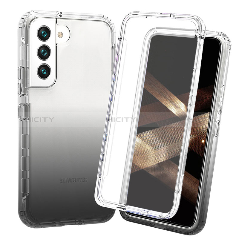 Custodia Silicone Trasparente Ultra Sottile Morbida Cover Fronte e Retro 360 Gradi Sfumato per Samsung Galaxy S25 Plus 5G