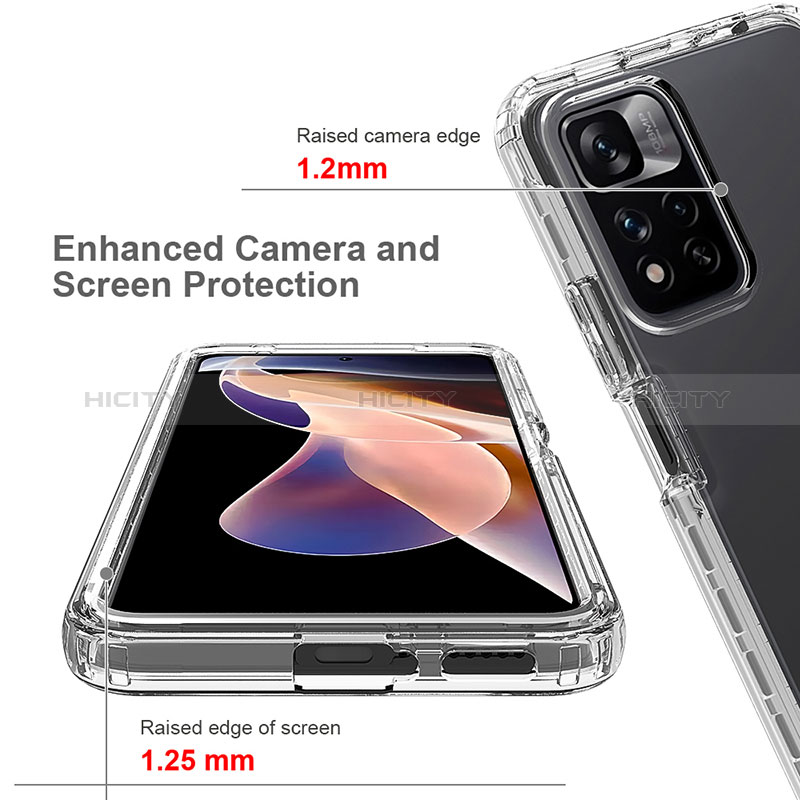 Custodia Silicone Trasparente Ultra Sottile Morbida Cover Fronte e Retro 360 Gradi Sfumato per Xiaomi Mi 11i 5G (2022)