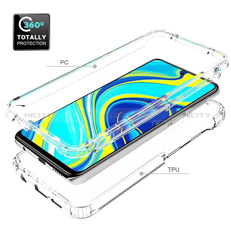 Custodia Silicone Trasparente Ultra Sottile Morbida Cover Fronte e Retro 360 Gradi Sfumato per Xiaomi Poco M2 Pro