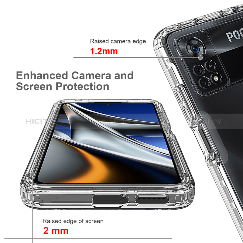 Custodia Silicone Trasparente Ultra Sottile Morbida Cover Fronte e Retro 360 Gradi Sfumato per Xiaomi Poco X4 Pro 5G