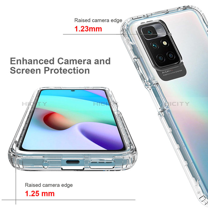 Custodia Silicone Trasparente Ultra Sottile Morbida Cover Fronte e Retro 360 Gradi Sfumato per Xiaomi Redmi 10 (2022)