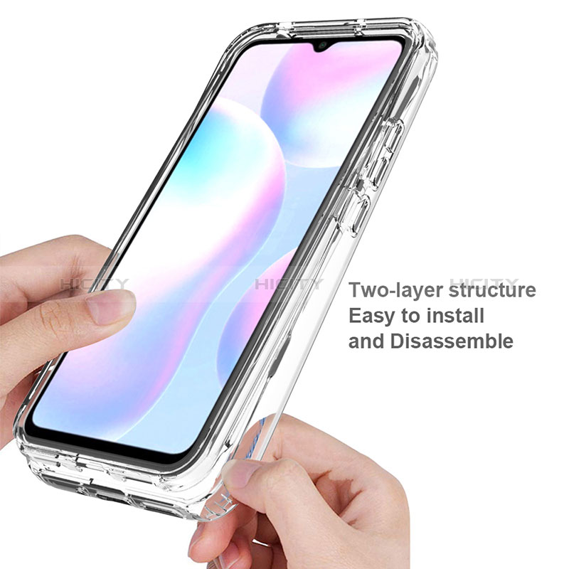 Custodia Silicone Trasparente Ultra Sottile Morbida Cover Fronte e Retro 360 Gradi Sfumato per Xiaomi Redmi 9AT