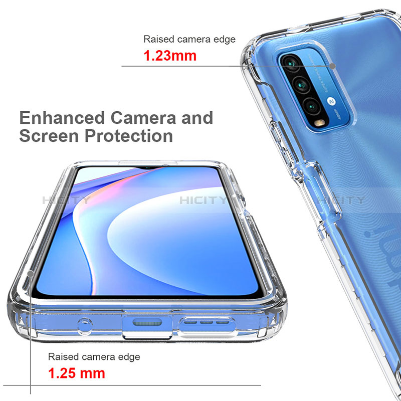 Custodia Silicone Trasparente Ultra Sottile Morbida Cover Fronte e Retro 360 Gradi Sfumato per Xiaomi Redmi 9T 4G