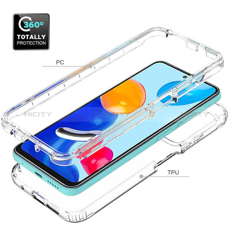 Custodia Silicone Trasparente Ultra Sottile Morbida Cover Fronte e Retro 360 Gradi Sfumato per Xiaomi Redmi Note 11 Pro 5G