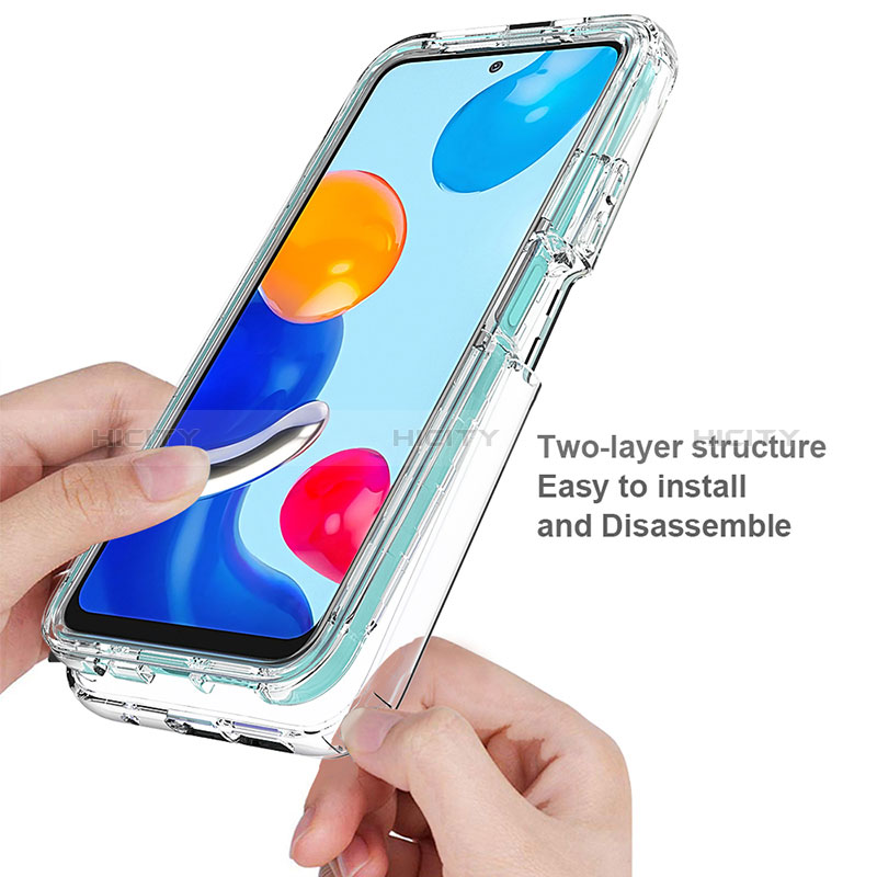 Custodia Silicone Trasparente Ultra Sottile Morbida Cover Fronte e Retro 360 Gradi Sfumato per Xiaomi Redmi Note 11 Pro 5G