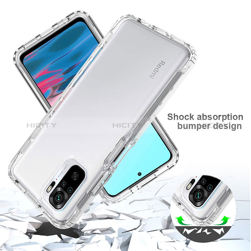 Custodia Silicone Trasparente Ultra Sottile Morbida Cover Fronte e Retro 360 Gradi Sfumato per Xiaomi Redmi Note 11 SE India 4G