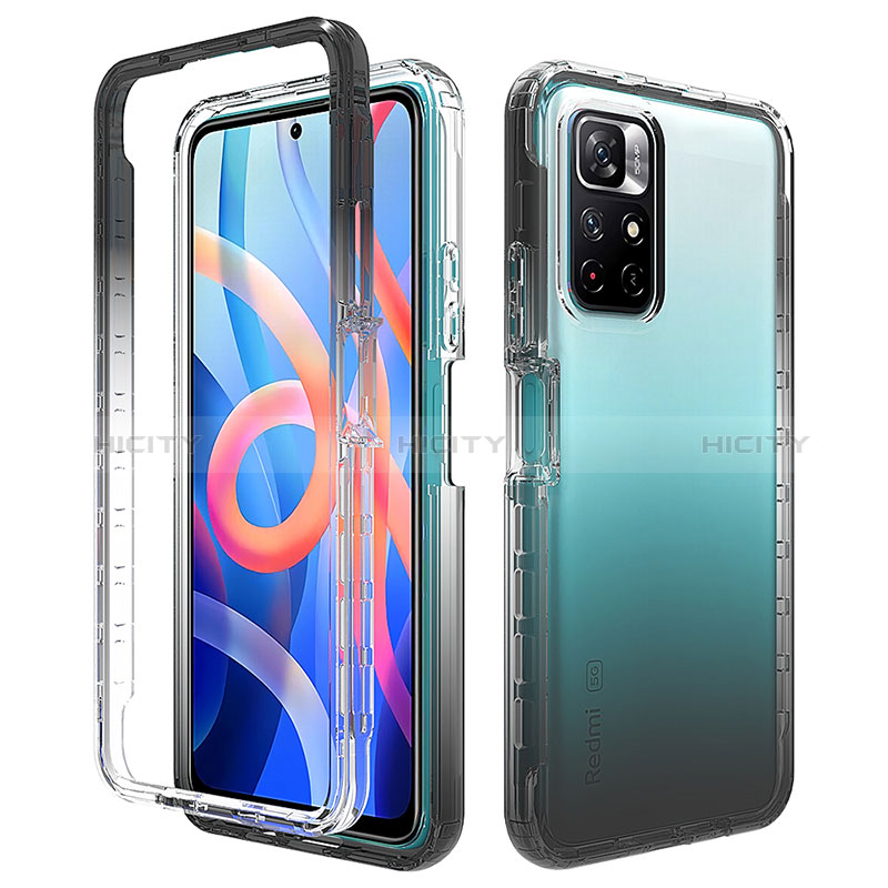 Custodia Silicone Trasparente Ultra Sottile Morbida Cover Fronte e Retro 360 Gradi Sfumato per Xiaomi Redmi Note 11S 5G