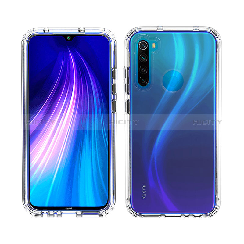 Custodia Silicone Trasparente Ultra Sottile Morbida Cover Fronte e Retro 360 Gradi Sfumato per Xiaomi Redmi Note 8 (2021)