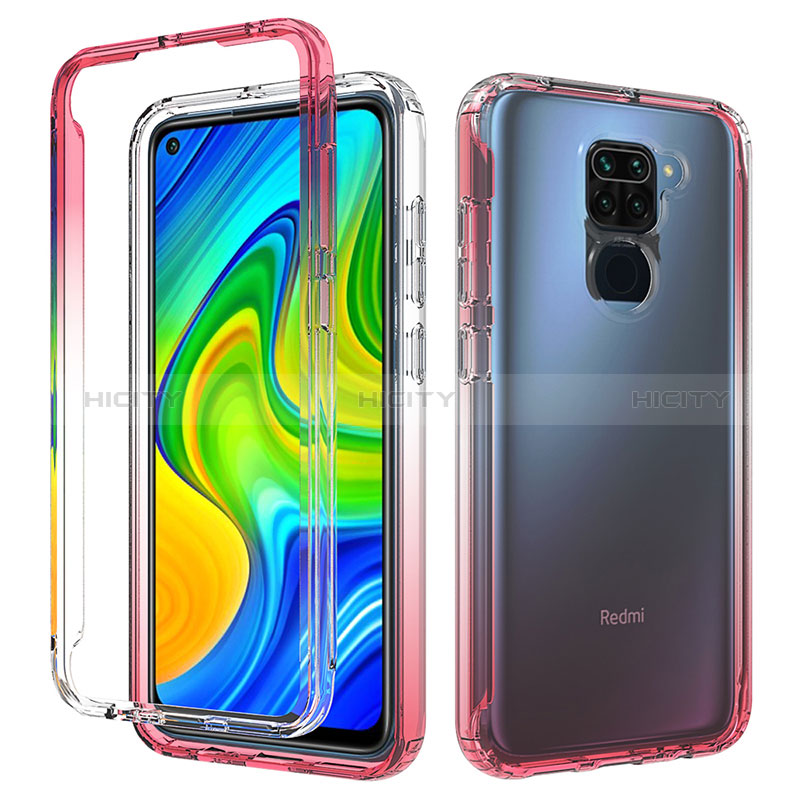 Custodia Silicone Trasparente Ultra Sottile Morbida Cover Fronte e Retro 360 Gradi Sfumato per Xiaomi Redmi Note 9