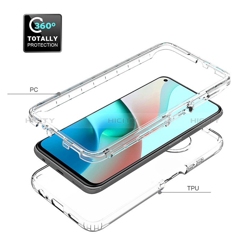 Custodia Silicone Trasparente Ultra Sottile Morbida Cover Fronte e Retro 360 Gradi Sfumato per Xiaomi Redmi Note 9T 5G