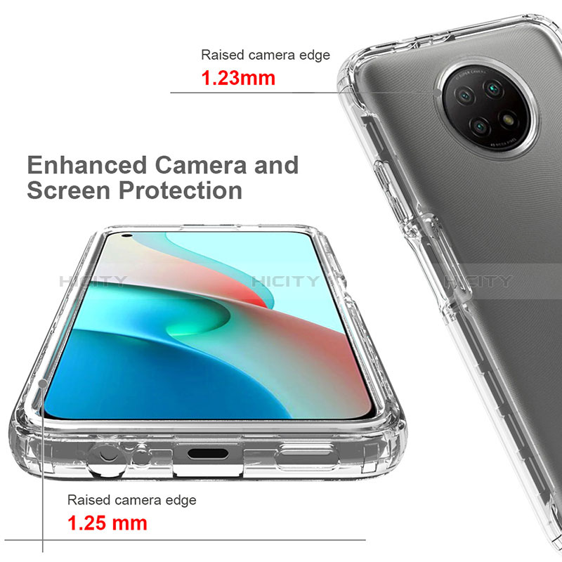 Custodia Silicone Trasparente Ultra Sottile Morbida Cover Fronte e Retro 360 Gradi Sfumato per Xiaomi Redmi Note 9T 5G