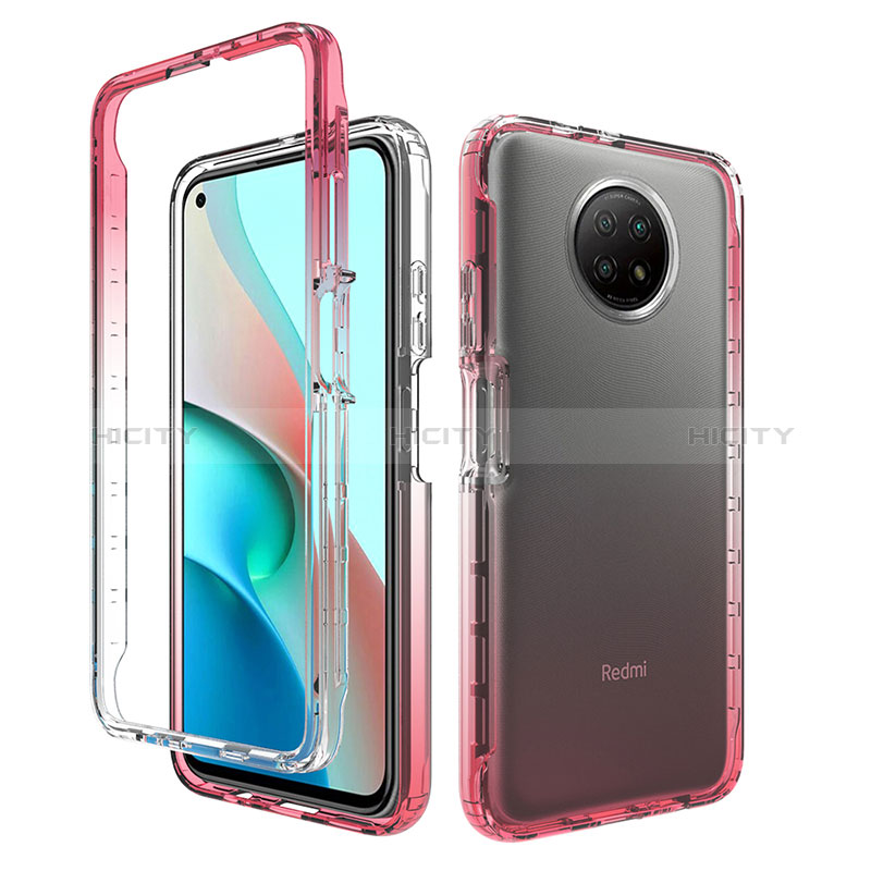 Custodia Silicone Trasparente Ultra Sottile Morbida Cover Fronte e Retro 360 Gradi Sfumato per Xiaomi Redmi Note 9T 5G