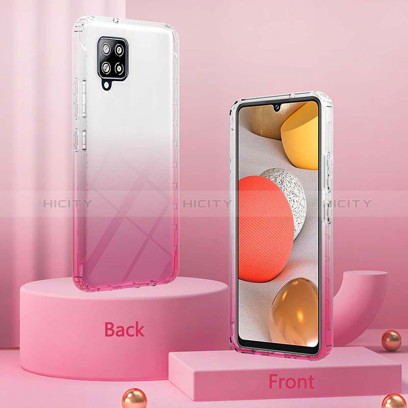 Custodia Silicone Trasparente Ultra Sottile Morbida Cover Fronte e Retro 360 Gradi Sfumato YB2 per Samsung Galaxy A42 5G