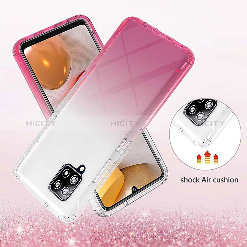 Custodia Silicone Trasparente Ultra Sottile Morbida Cover Fronte e Retro 360 Gradi Sfumato YB2 per Samsung Galaxy A42 5G