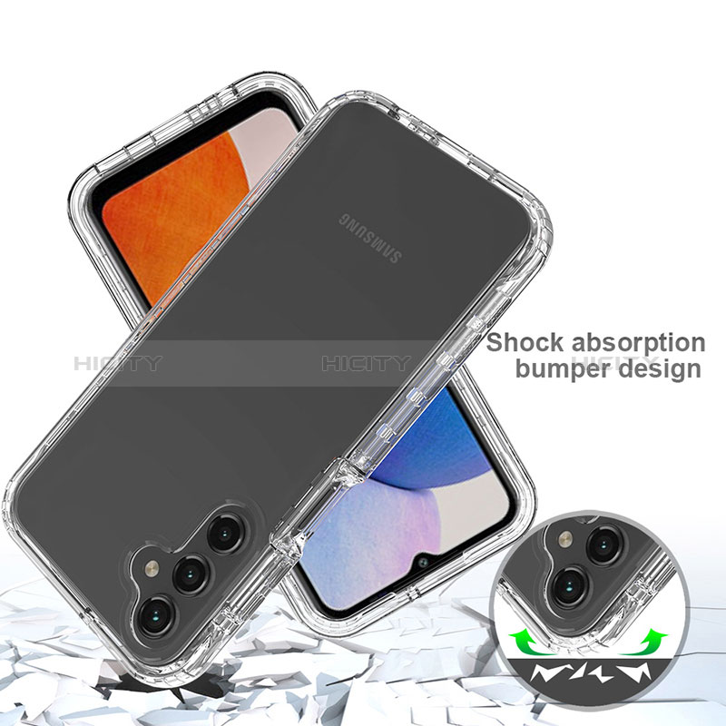 Custodia Silicone Trasparente Ultra Sottile Morbida Cover Fronte e Retro 360 Gradi Sfumato ZJ1 per Samsung Galaxy A14 4G