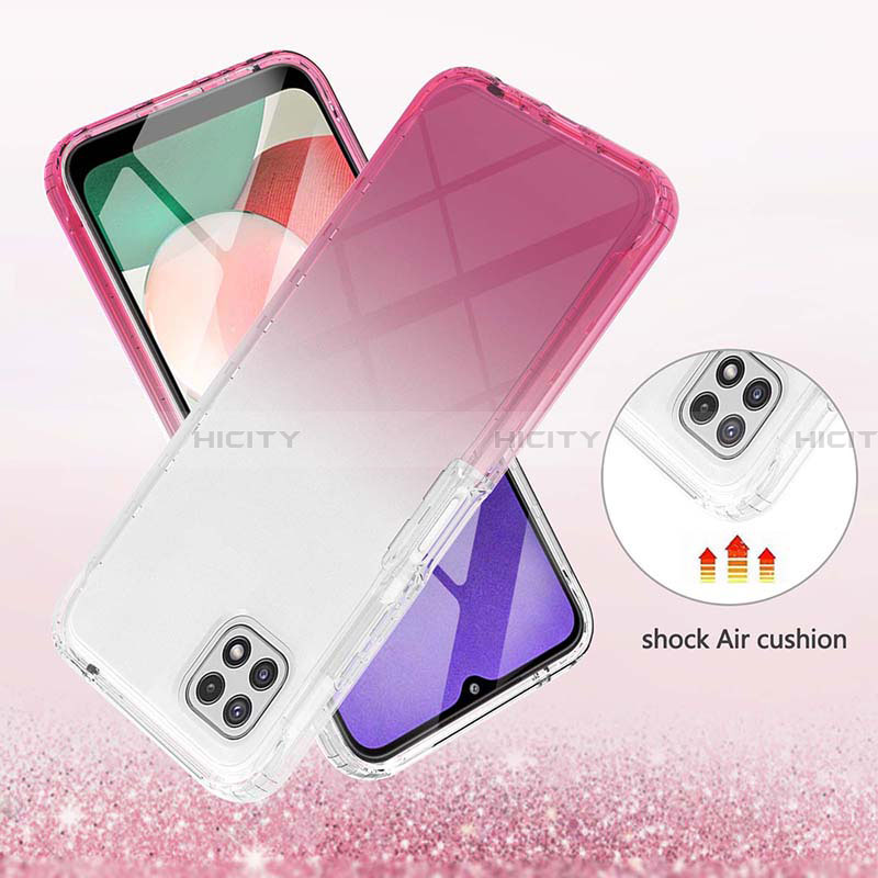 Custodia Silicone Trasparente Ultra Sottile Morbida Cover Fronte e Retro 360 Gradi Sfumato ZJ1 per Samsung Galaxy A22 5G