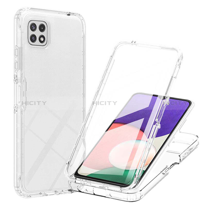 Custodia Silicone Trasparente Ultra Sottile Morbida Cover Fronte e Retro 360 Gradi Sfumato ZJ1 per Samsung Galaxy A22s 5G