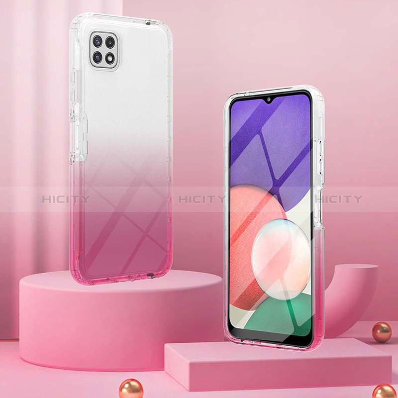 Custodia Silicone Trasparente Ultra Sottile Morbida Cover Fronte e Retro 360 Gradi Sfumato ZJ1 per Samsung Galaxy A22s 5G