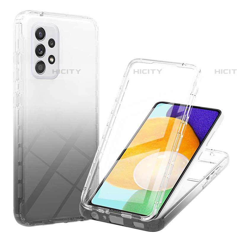 Custodia Silicone Trasparente Ultra Sottile Morbida Cover Fronte e Retro 360 Gradi Sfumato ZJ1 per Samsung Galaxy A52 5G
