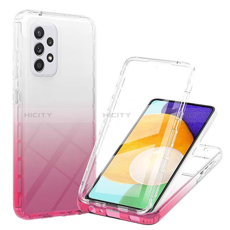 Custodia Silicone Trasparente Ultra Sottile Morbida Cover Fronte e Retro 360 Gradi Sfumato ZJ1 per Samsung Galaxy A52s 5G