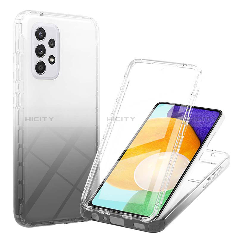 Custodia Silicone Trasparente Ultra Sottile Morbida Cover Fronte e Retro 360 Gradi Sfumato ZJ1 per Samsung Galaxy A52s 5G