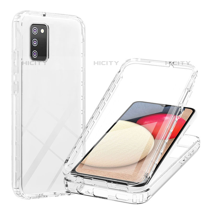 Custodia Silicone Trasparente Ultra Sottile Morbida Cover Fronte e Retro 360 Gradi Sfumato ZJ1 per Samsung Galaxy M02s