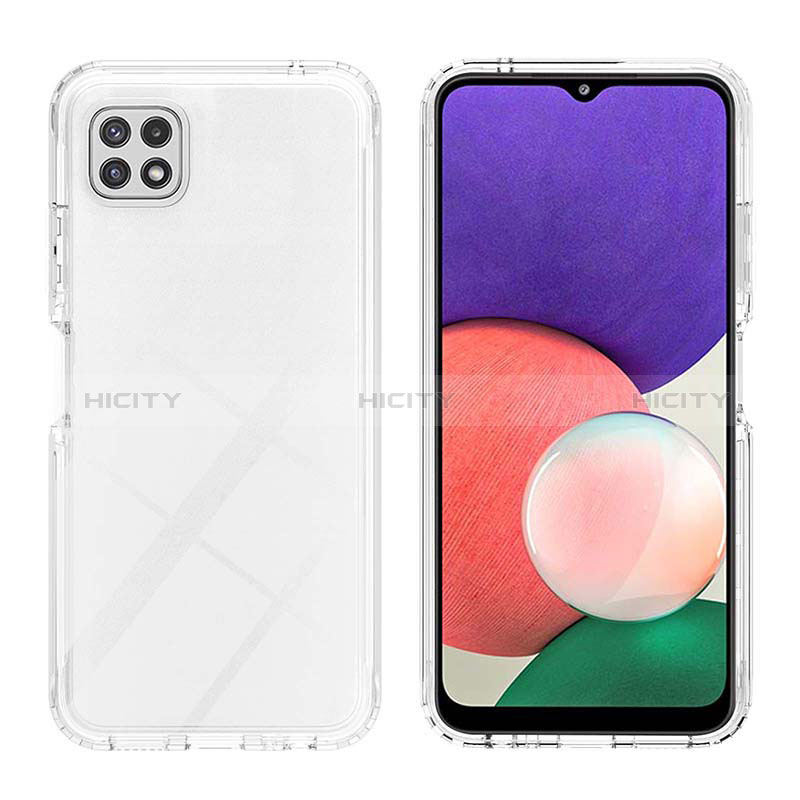 Custodia Silicone Trasparente Ultra Sottile Morbida Cover Fronte e Retro 360 Gradi Sfumato ZJ2 per Samsung Galaxy A22s 5G