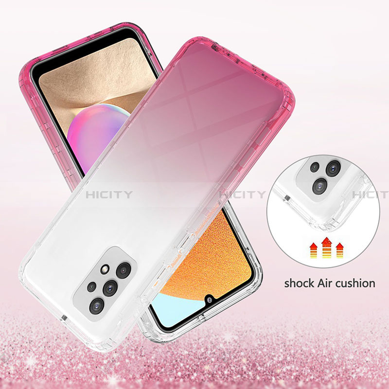 Custodia Silicone Trasparente Ultra Sottile Morbida Cover Fronte e Retro 360 Gradi Sfumato ZJ2 per Samsung Galaxy A32 4G