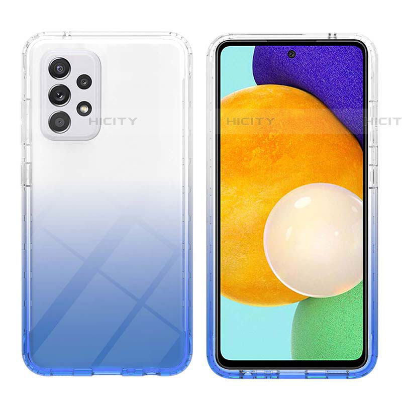 Custodia Silicone Trasparente Ultra Sottile Morbida Cover Fronte e Retro 360 Gradi Sfumato ZJ2 per Samsung Galaxy A52 4G